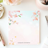 Spring Cherry Blossoms Branches Gepersonaliseerde Notitieblok