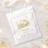 Spring Chick Baby shower Bedankzakje (Geknipt)