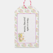 Spring Chick Baby shower Cadeaulabel (Achterkant)