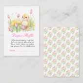 Spring Chick Baby shower Informatiekaartje (Voorkant / Achterkant)