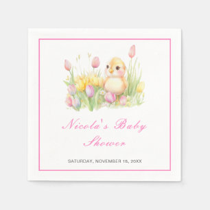 Spring Chick Baby shower Servet