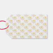 Spring Chick Bloemen Gelukkig Pasen Cadeaulabel (Achterkant Horizontaal)