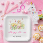 Spring Chick Easter Brunch Papieren Bordje (Feest)
