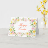 Spring Chick Floral Easter Kaart (Gele Bloem)