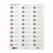 Spring Chick Kitten Bloemen Retouradres Label (Full Sheet)