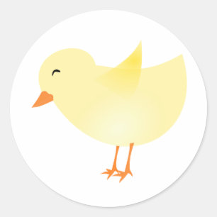 Spring Chick Ronde Sticker