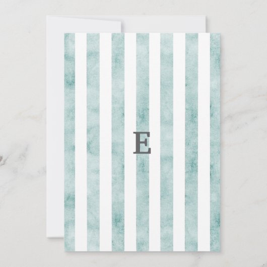 Spring Chick & Stripes Kind Verjaardag Kaart (Achterkant)