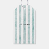 Spring Chick & Stripes  stijl Pasen Cadeaulabel (Achterkant)