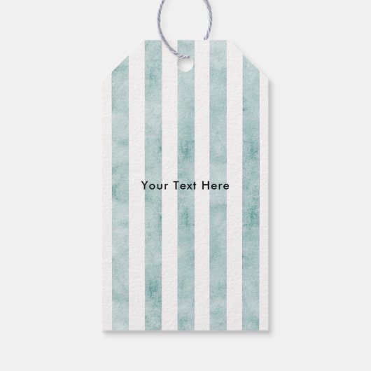 Spring Chick & Stripes  stijl Pasen Cadeaulabel (Achterkant)