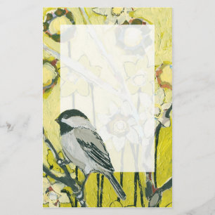 Spring Chickadee Stationery Briefpapier