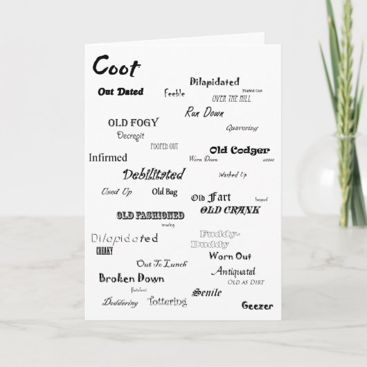 Spring Chicken Birthday Card Kaart (Voorkant)