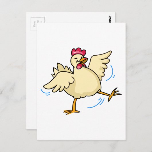 Spring Chicken Briefkaart (Voorkant / Achterkant)