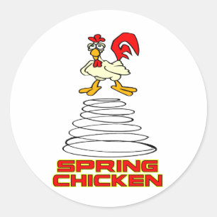Spring Chicken Ronde Sticker
