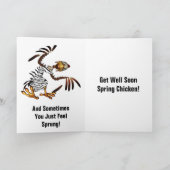 Spring Chicken wordt gezond Kaart (Binnen)