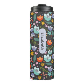 Spring Colorful Flowers Thermal Tumbler Thermosbeker