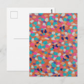 Spring Coral Abstract Briefkaart (Voorkant / Achterkant)