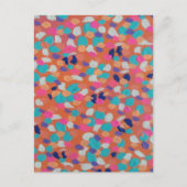 Spring Coral Abstract Briefkaart (Voorkant)