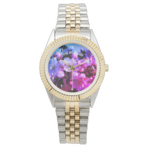 Spring Crabapple Blossom Abstract - Gepersonalisee Horloge