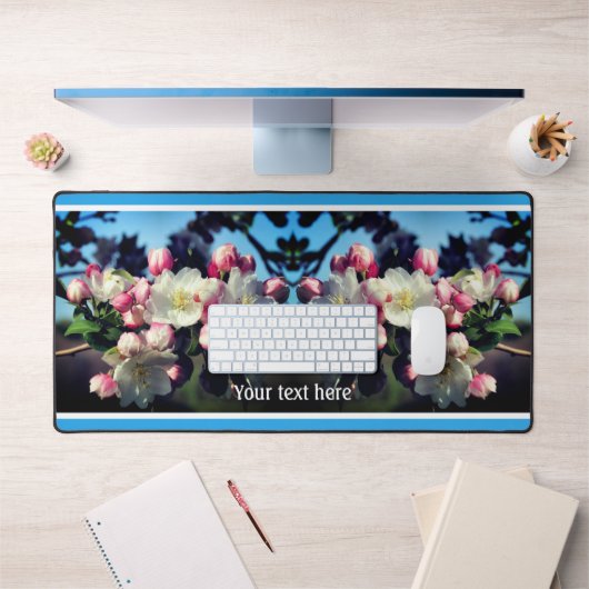 Spring Crabapple Flower Blossom Personalized Bureaumat (Kantoor 1)