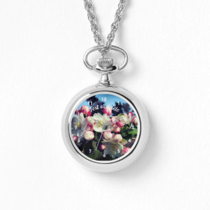 Spring Crabapple Flower Blossom Personalized Horloge