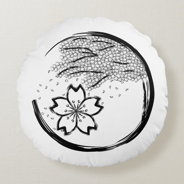 Spring Crest Rond Kussen (Voorkant)
