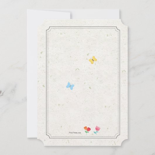 Spring Critters Uitnodiging (Achterkant)