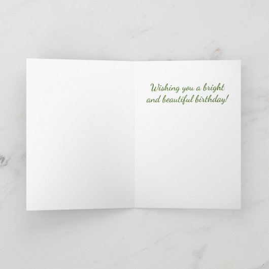 Spring Daffodil Birthday Kaart (Binnen)