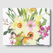 Spring daffodil bouquet bruiloft gastenboek (Achterkant)