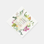 Spring daffodil bouquet bruiloft servet (Hoek)