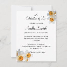 Spring Daffodil Celebration of Life Aankondiging