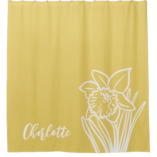 Spring Daffodil Douchegordijn (Voorkant)