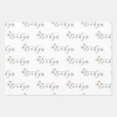 Spring Daffodil Flowers Baby shower Inpakpapier Vel (Voorkant)