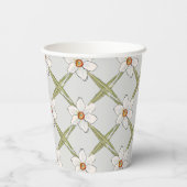 Spring Daffodil Flowers Baby shower Papieren Bekers (Achterkant)