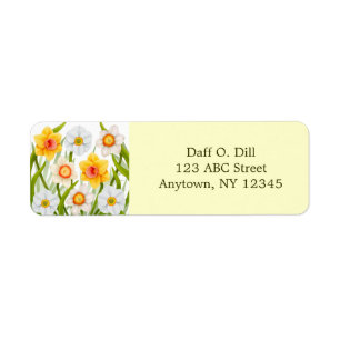 Spring Daffodil Garden  Etiket