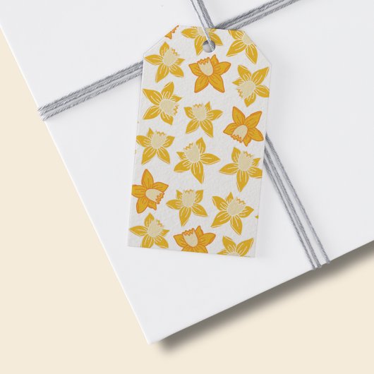 Spring Daffodil Pattern Cadeaulabel