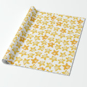 Spring Daffodil Pattern Cadeaupapier (Uitgerold)