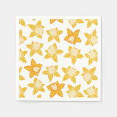 Spring Daffodil Pattern Servet (Voorkant)