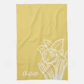 Spring Daffodil Theedoek (Verticaal)