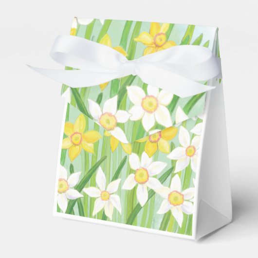 Spring Daffodils Bedankdoosjes (Voorkant Zijde)