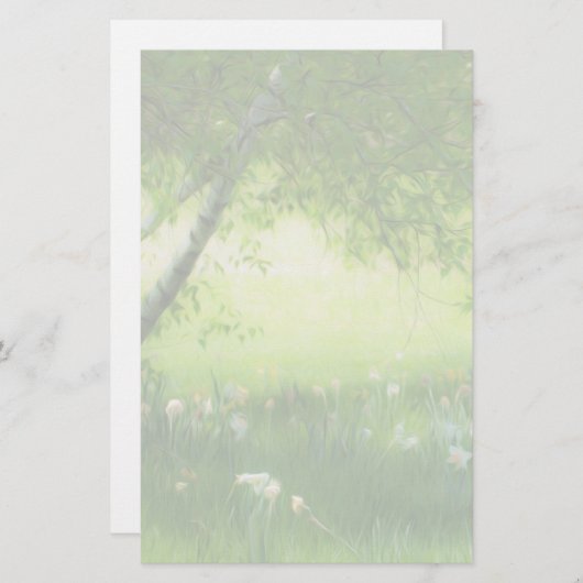 Spring Daffodils Briefpapier (Voorkant / Achterkant)