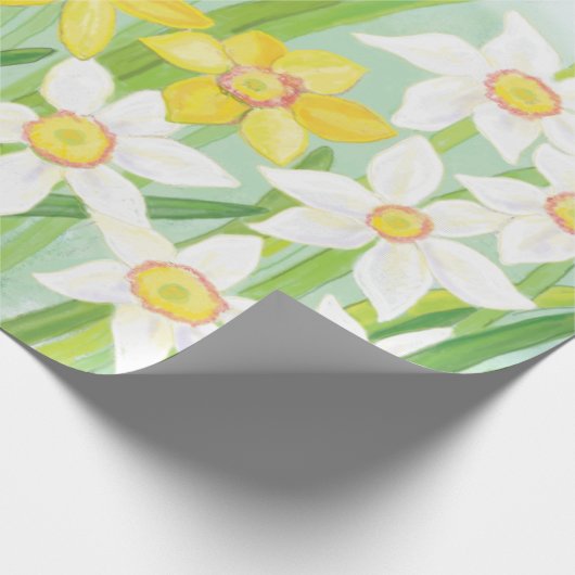 Spring Daffodils Cadeaupapier (Hoek)