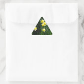 Spring Daffodils Driehoek Sticker (Tas)