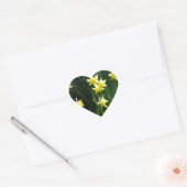 Spring Daffodils Hart Sticker (Envelop)
