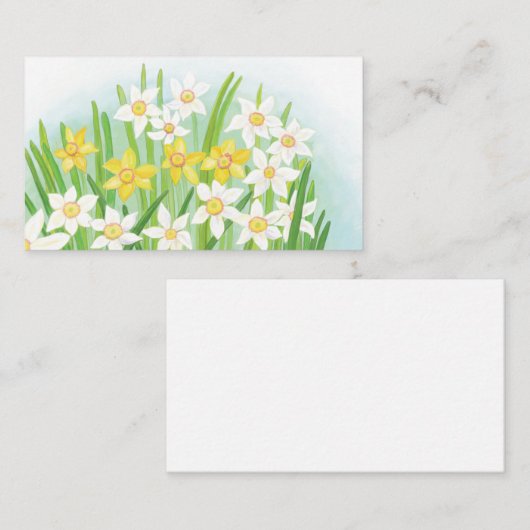 Spring Daffodils Informatiekaartje (Voorkant / Achterkant)