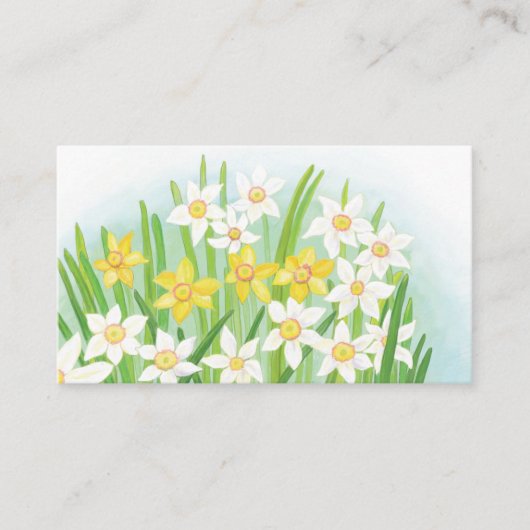 Spring Daffodils Informatiekaartje (Voorkant)