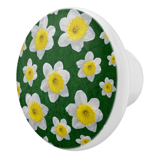 Spring Daffodils Keramische Knop (Rechts)