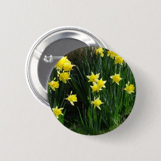 Spring Daffodils Ronde Button 5,7 Cm (Voorkant /achterkant)