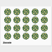 Spring Daffodils Ronde Sticker (Vel)