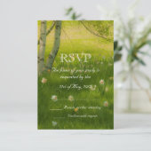 Spring Daffodils RSVP Kaartje (Staand voorkant)