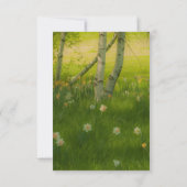 Spring Daffodils RSVP Kaartje (Achterkant)